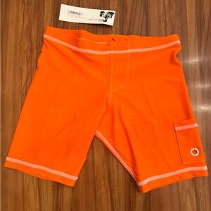 Rufskin spandex swimsuit 1/2 tights shorts